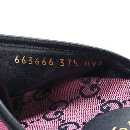 Gucci Monogram Multicolor Criss Cross Platform Slide Sandals 37.5 Pink Blue 8 of 8