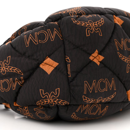 MCM Maxi Visetos Nylon Quilted Mini Aren Hobo Black 8 of 9
