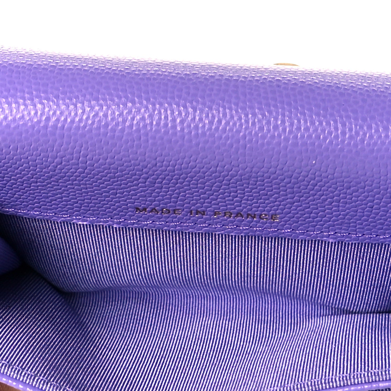 Chanel Caviar Quilted Flap Card Holder Wallet Purple 5 of 8