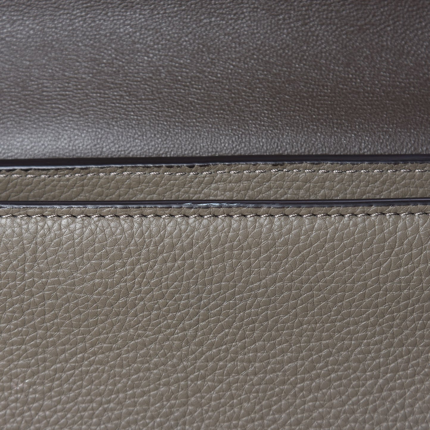 Drummed Calfskin Suede Medium Trapeze Taupe