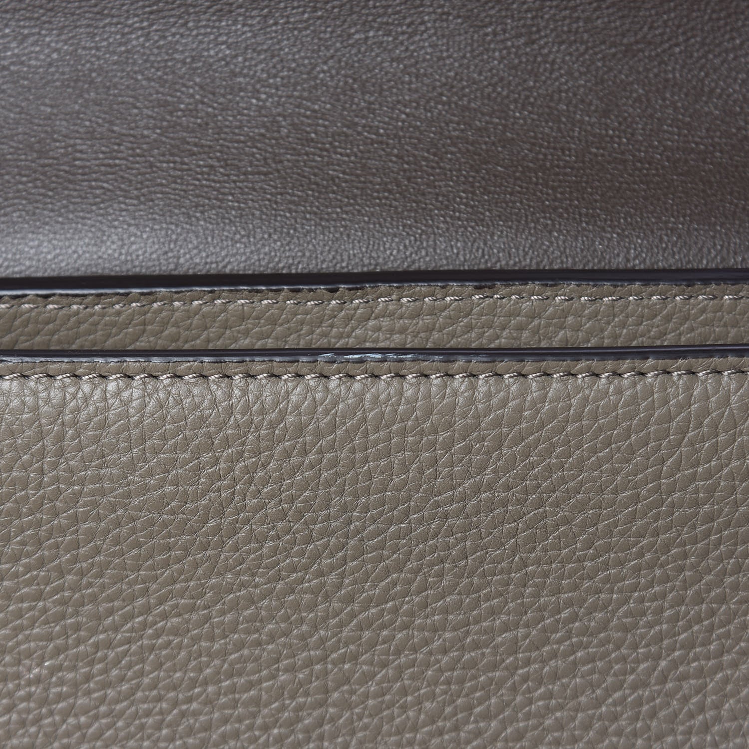 Celine Drummed Calfskin Suede Medium Trapeze Taupe 10 of 16
