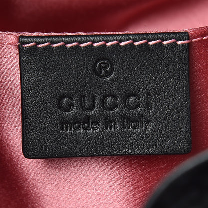 Gucci Velvet Matelasse GG Marmont Bucket Bag Black 8 of 9