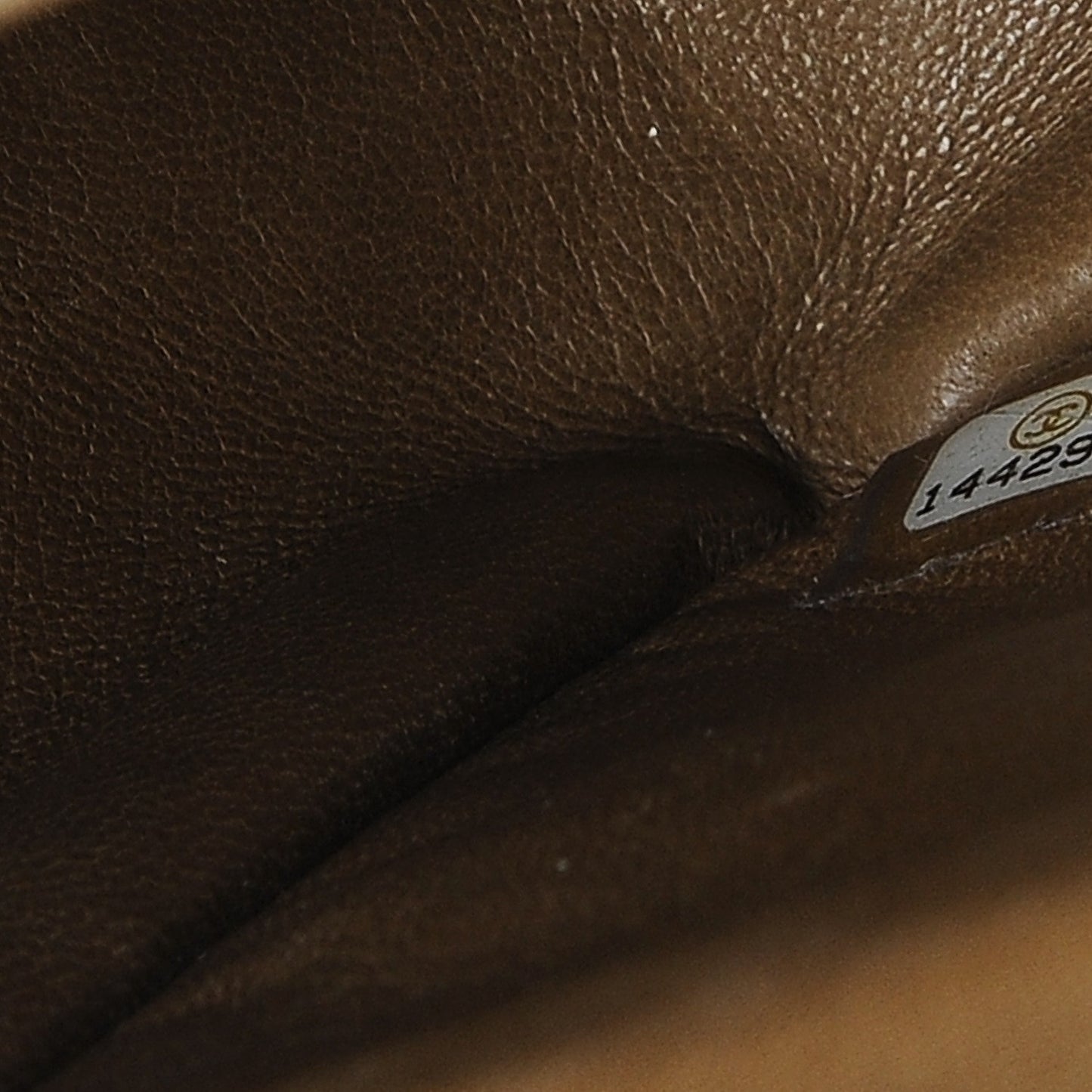 Python Jumbo Double Flap Beige