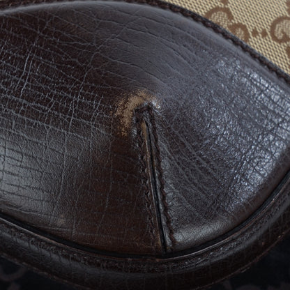 Gucci Monogram Hasler Hobo Dark Brown 8 of 9