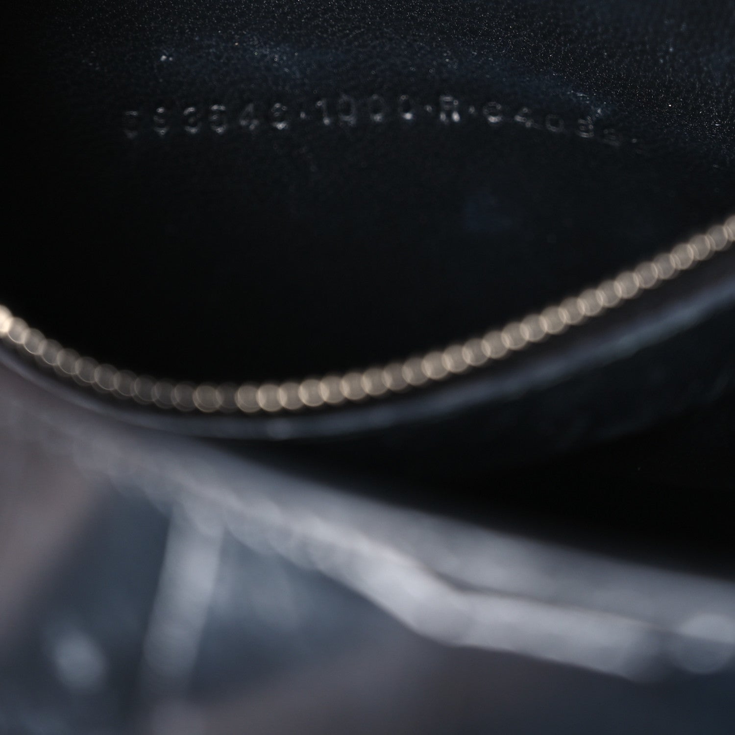 Balenciaga Shiny Calfskin Monochrome Crocodile Embossed Small Hourglass Top Handle Bag Black 8 of 14