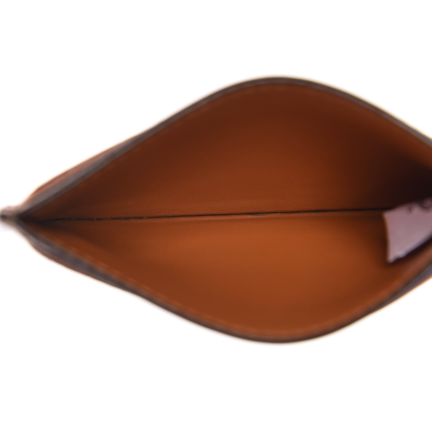 MCM Calfskin Visetos Mini Card Case Black Cognac 5 of 7