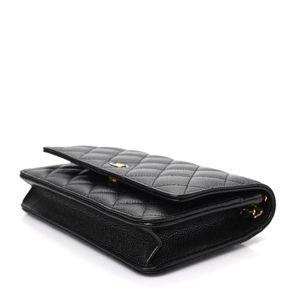 Chanel Caviar Quilted Wallet on Chain WOC Black 7 of 7