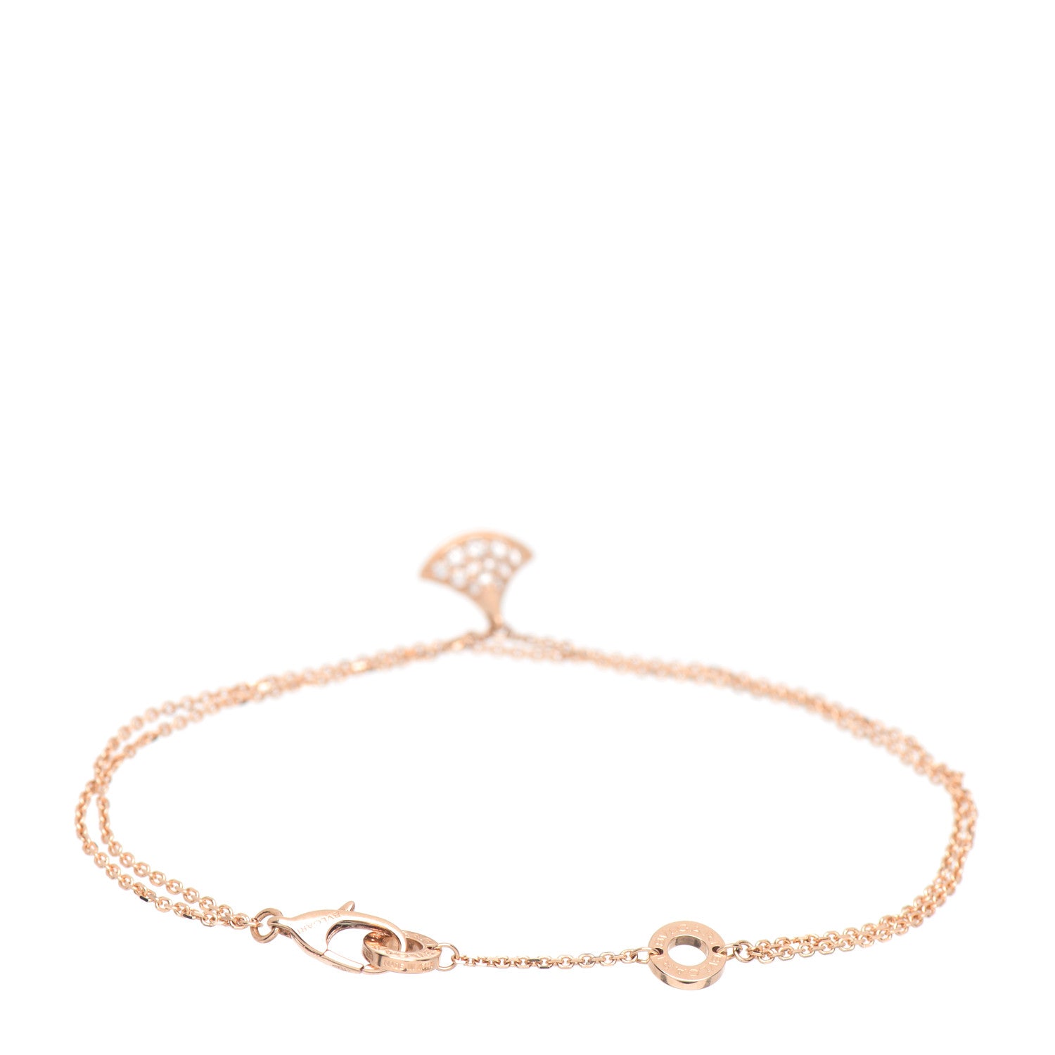 Bulgari 18K Rose Gold Diamond Divas' Dream Bracelet 3 of 5