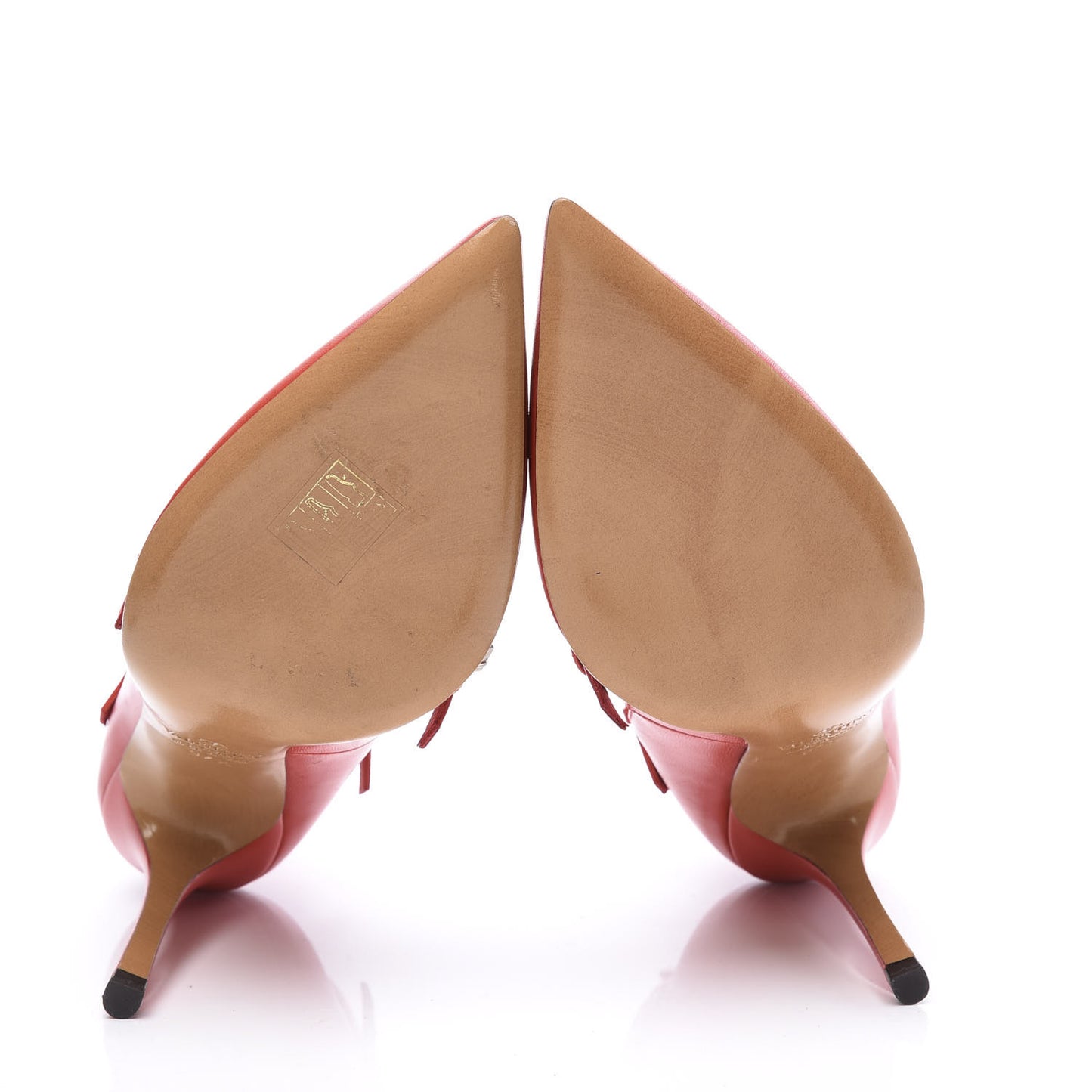 Nappa Love Latch 100mm Pumps 37.5 Deep Coral Poudre