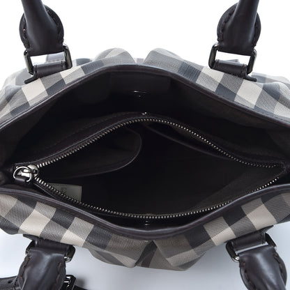 Burberry Smoked Check Small Northfield Tote Black 4 of 10