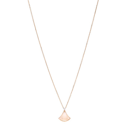 Bulgari 18K Yellow Gold Diamond Mother of Pearl Small Divas' Dream Pendant Necklace 1 of 7