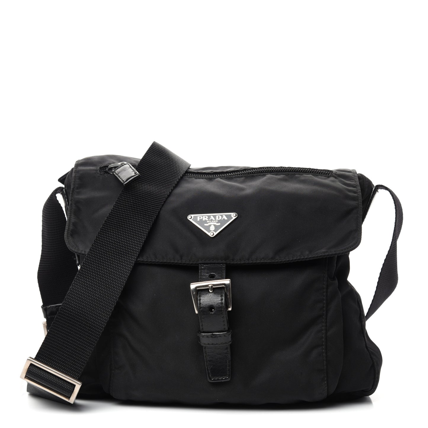 Nylon Vela Messenger Black