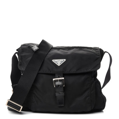 Prada Nylon Vela Messenger Black 1 of 9