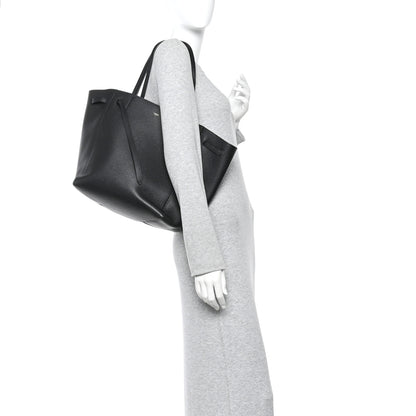 Celine Soft Grained Calfskin Small Belt Cabas Phantom Black 2 of 10