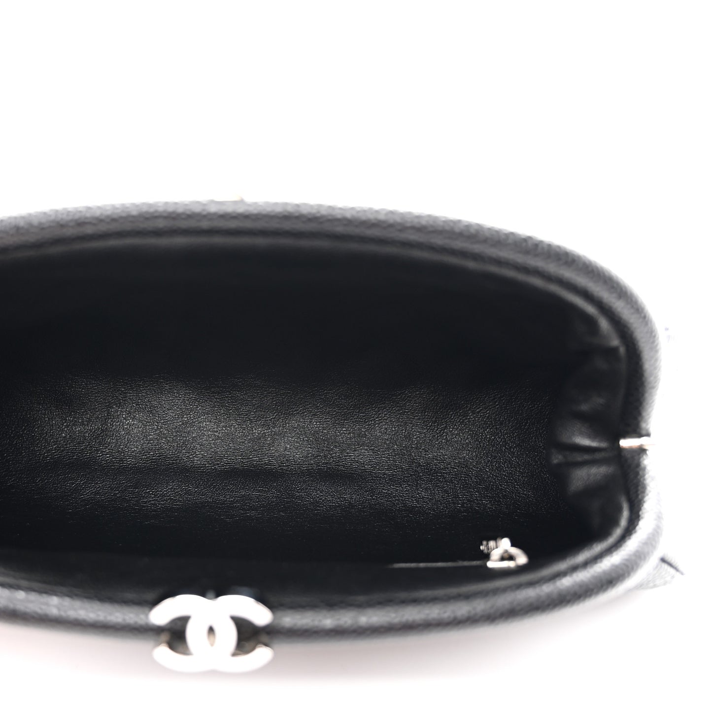 Caviar Quilted Timeless Clutch Black