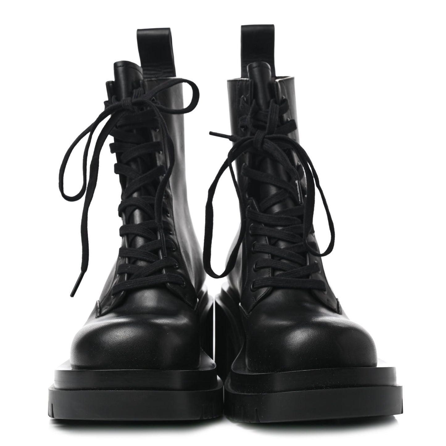 Calfskin The Lug Lace Up Ankle Boots 38.5 Black