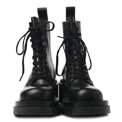 Bottega Veneta Calfskin The Lug Lace Up Ankle Boots 38.5 Black 2 of 6