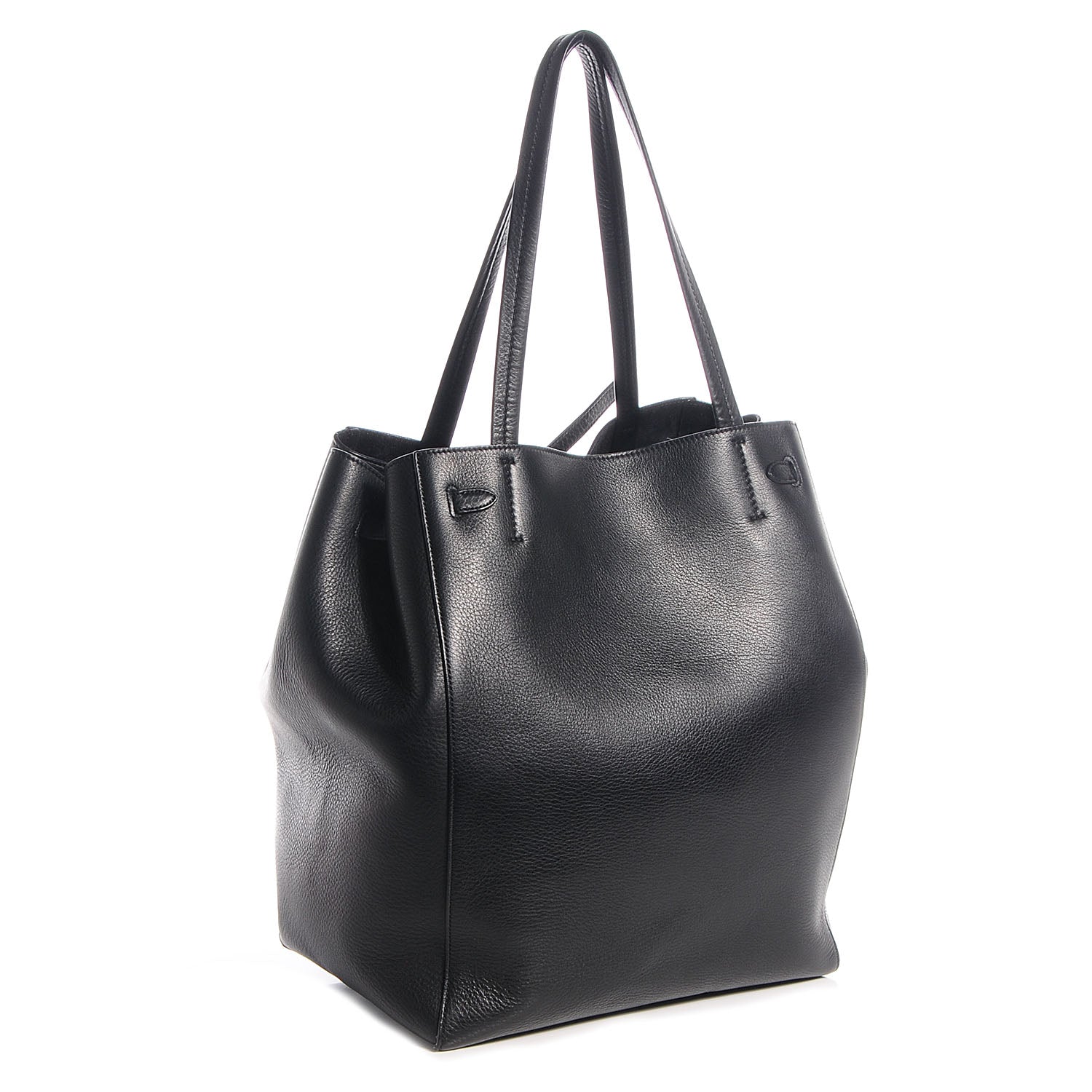 Celine Soft Grained Calfskin Medium Cabas Phantom Black 6 of 10