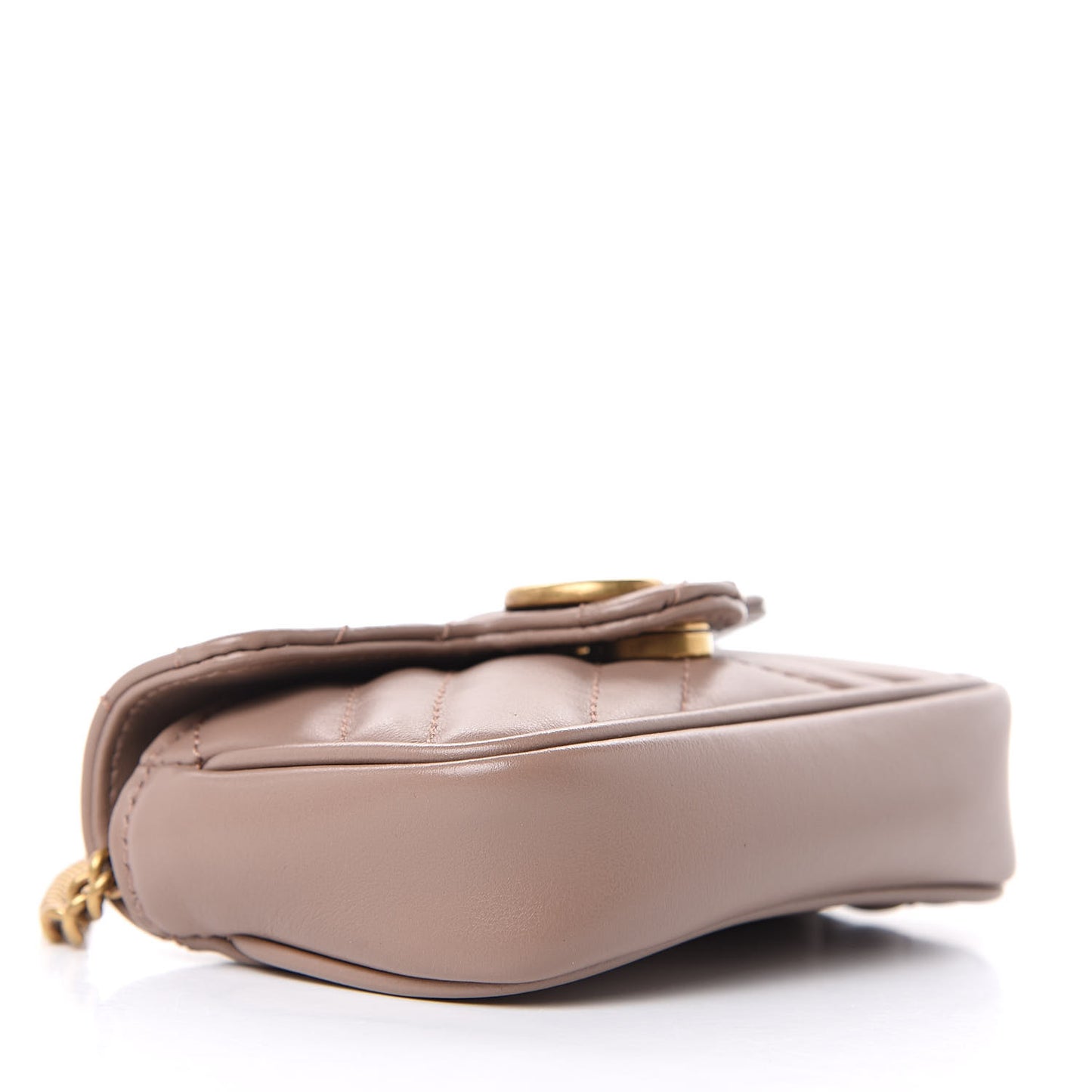 Calfskin Matelasse Heart GG Marmont 2.0 Coin Purse On A Chain Porcelain Rose