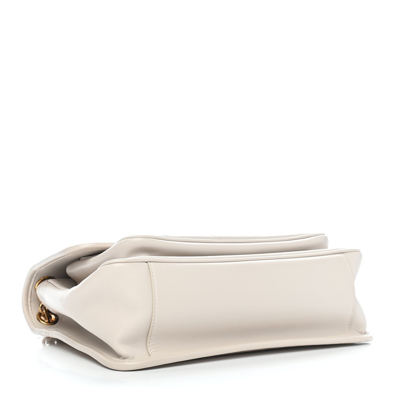 Saint Laurent Lambskin Matelasse Monogram Medium Niki Chain Satchel Ivory 4 of 9