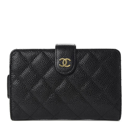 Chanel Caviar Quilted Zipped Pocket Wallet Black 1 of 7