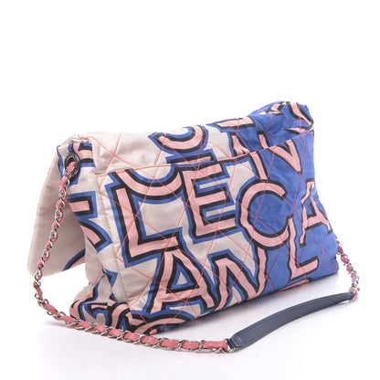 Chanel Nylon Printed Maxi Flap Multicolor 3 of 10