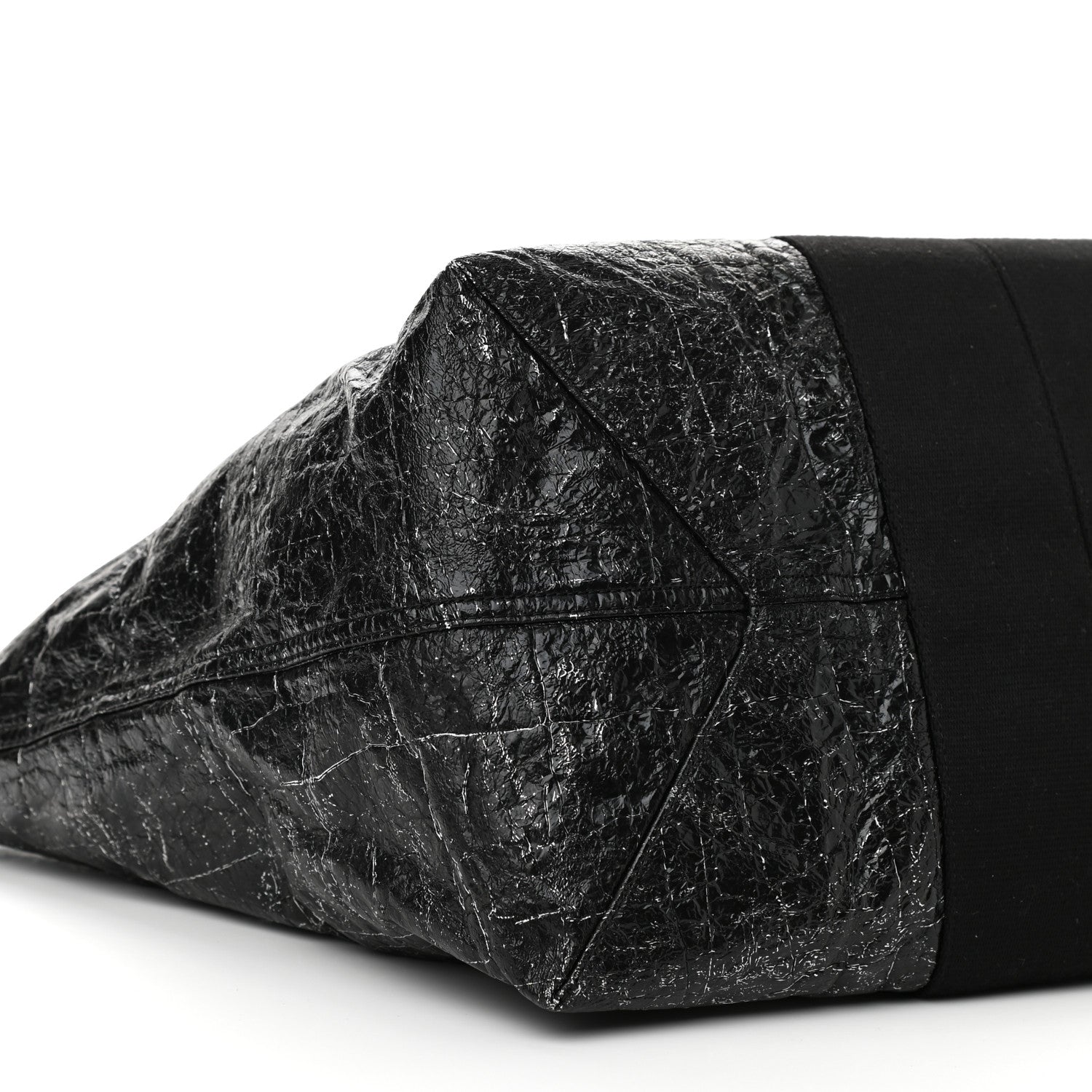 Alexander Wang Crackled Coated Canvas Extra Large AW Logo Tote Black 10 of 11