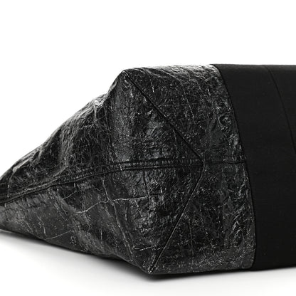 Alexander Wang Crackled Coated Canvas Extra Large AW Logo Tote Black 10 of 11