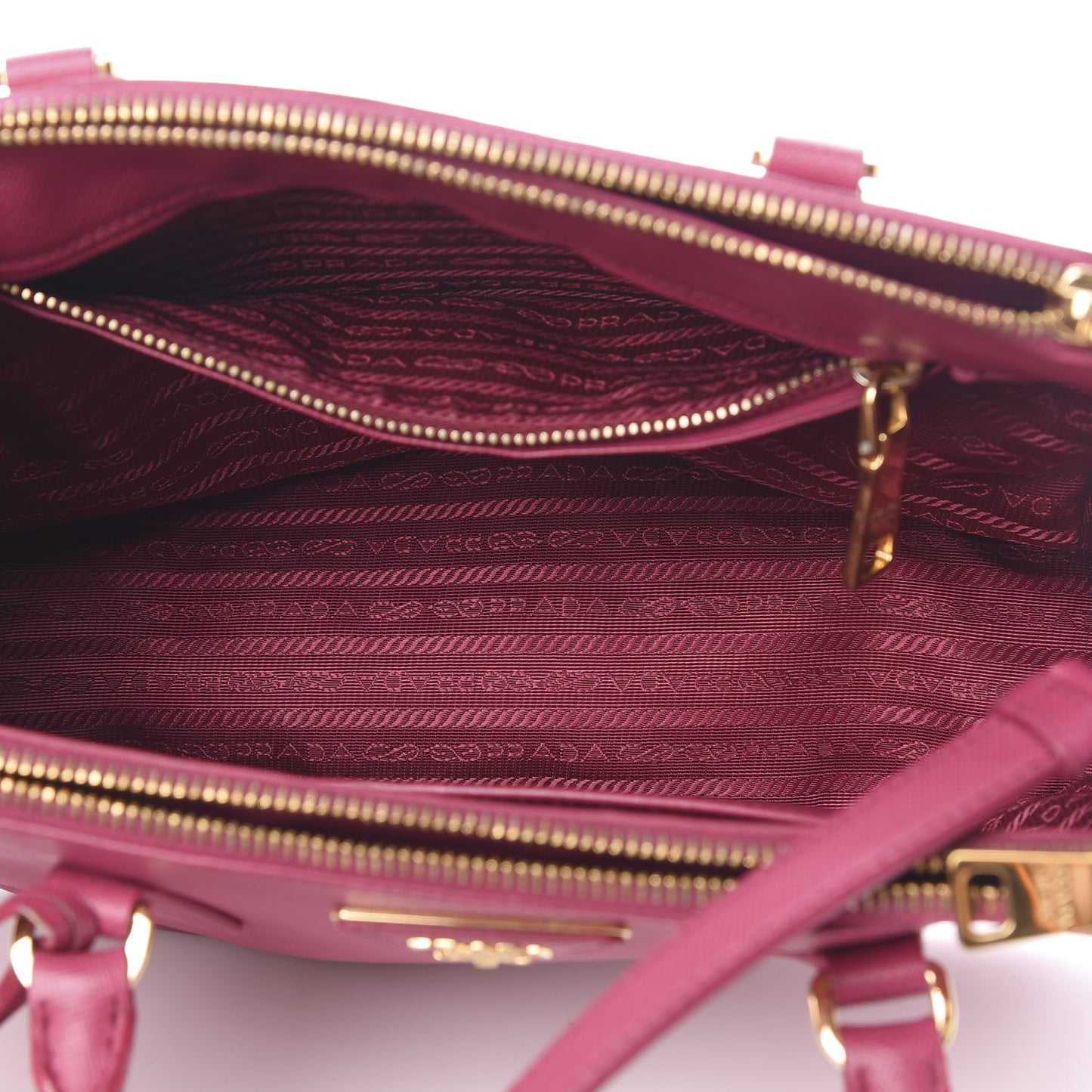 Saffiano Small Galleria Double Zip Tote Ibisco