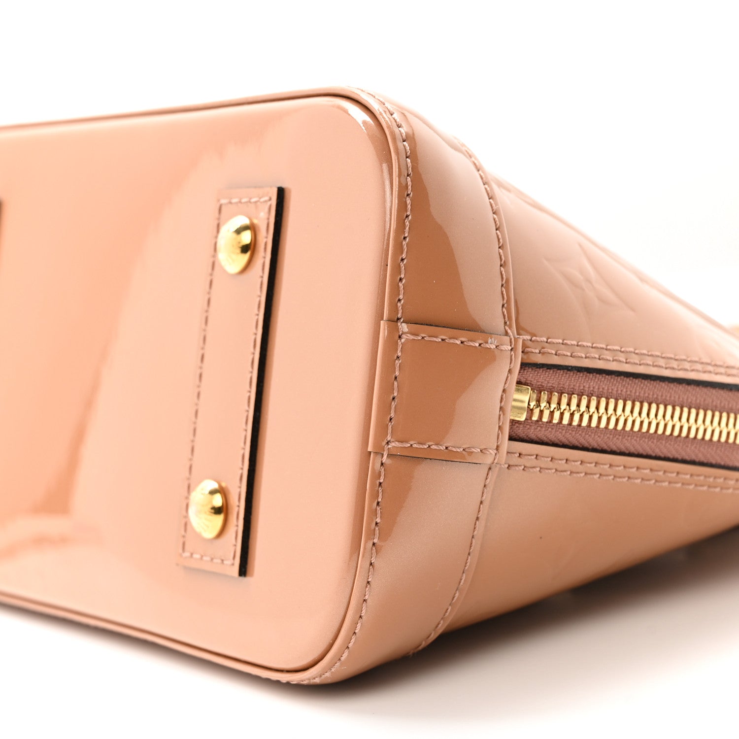 Louis Vuitton Vernis Alma BB Rose Velours 9 of 15