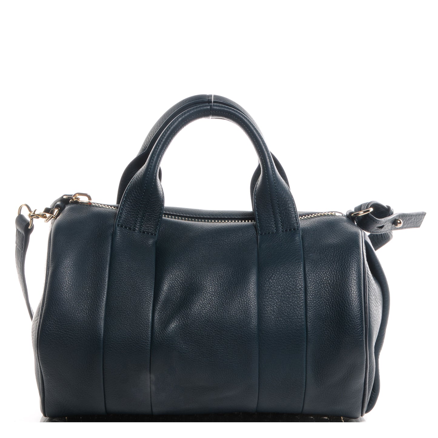 Leather Rocco Duffel Dark Argon with Pale Gold Hardware