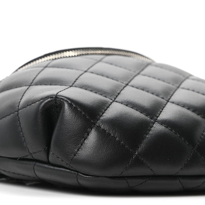 Chanel Lambskin Quilted Waist Belt Bag Black 9 of 10