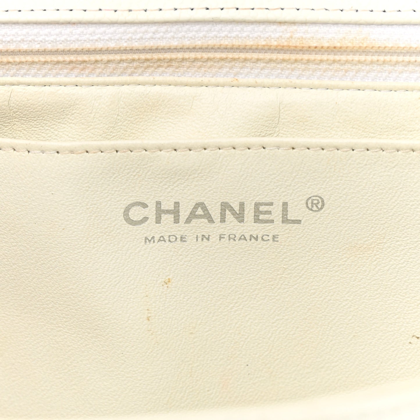 Caviar Quilted Maxi Single Flap White