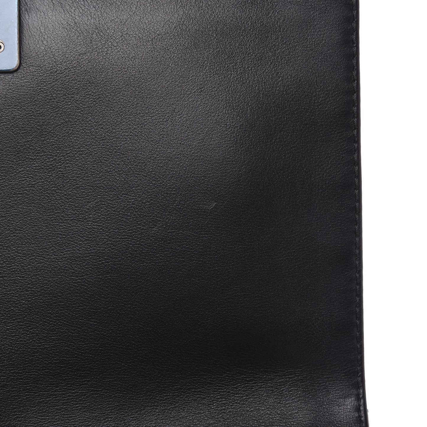 Calfskin Enchained Medium Boy Flap Black