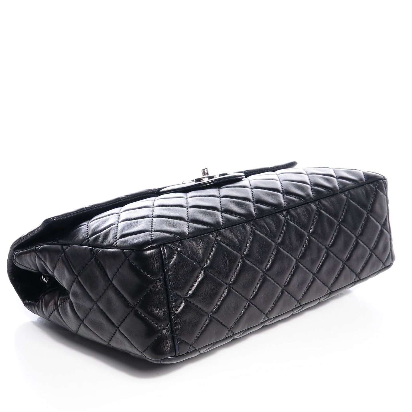 Lambskin Maxi Single Flap Black