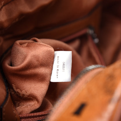 MCM Visetos Satchel Cognac 8 of 12