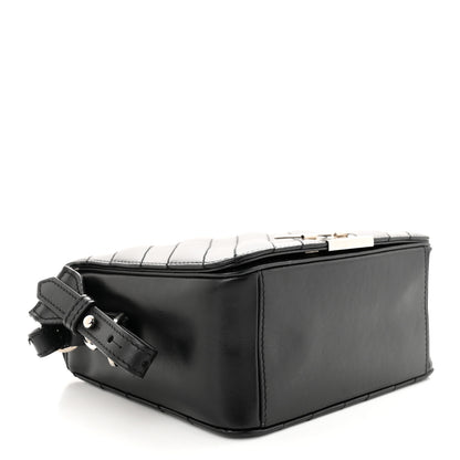 Off-White Calfskin Padded Diag Binder Flap Bag Black 4 of 11