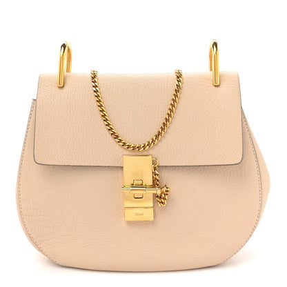 Chloe Grained Lambskin Mini Drew Shoulder Bag Abstract White 1 of 14