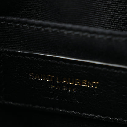 Saint Laurent Calfskin Matelasse Monogram Lou Camera Bag Black 5 of 13