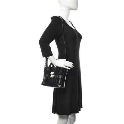 3.1 Phillip Lim Textured Patent Mini Pashli Satchel Black 2 of 7