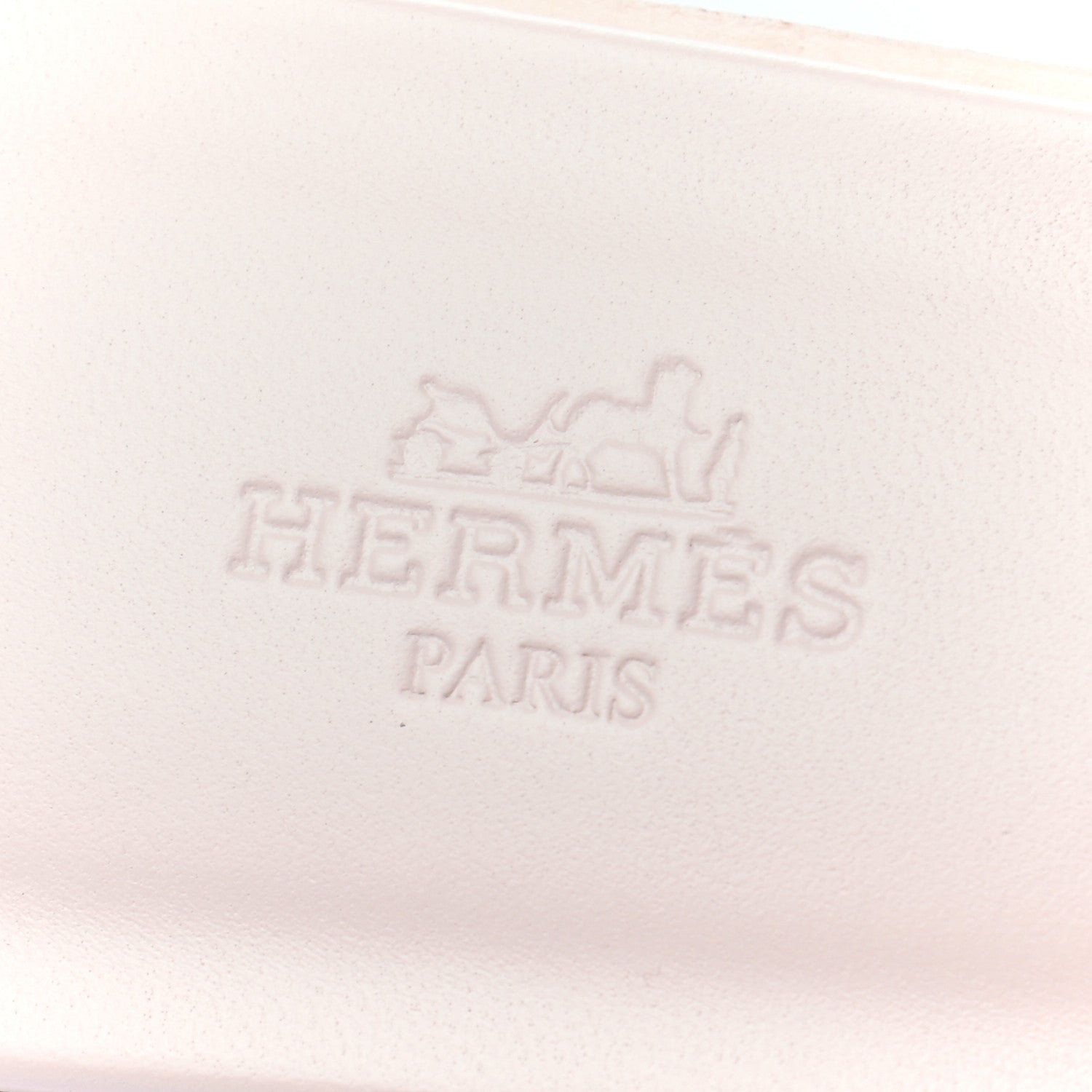 Hermes Box Calfskin Oran Sandals 37 Rose Pale 7 of 8