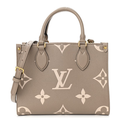 Louis Vuitton Empreinte Monogram Giant Onthego PM Tourterelle Creme 1 of 10