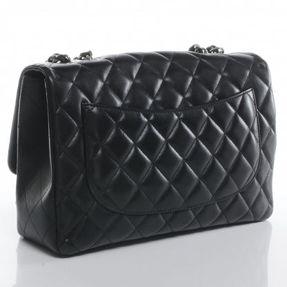 Chanel Lambskin Jumbo Single Flap Black 3 of 8