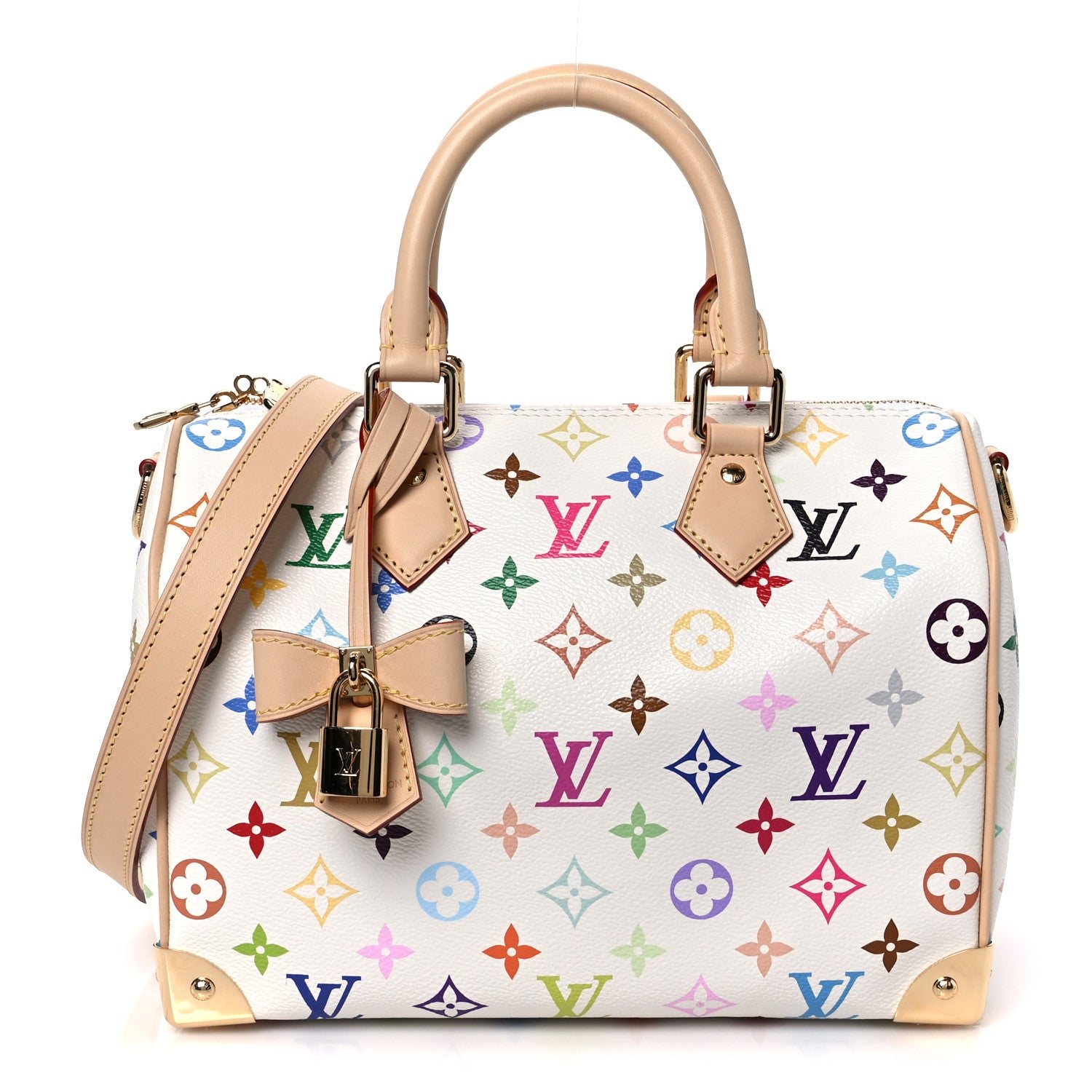 Louis Vuitton LV X TM Monogram Multicolor Speedy Bandouliere 25 White 1 of 10