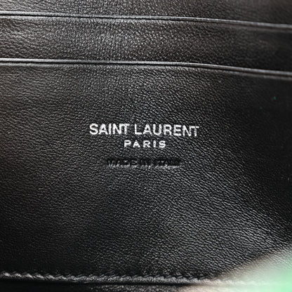 Saint Laurent Grain De Poudre Matelasse Monogram Mini Lou Camera Bag Green Field 6 of 11