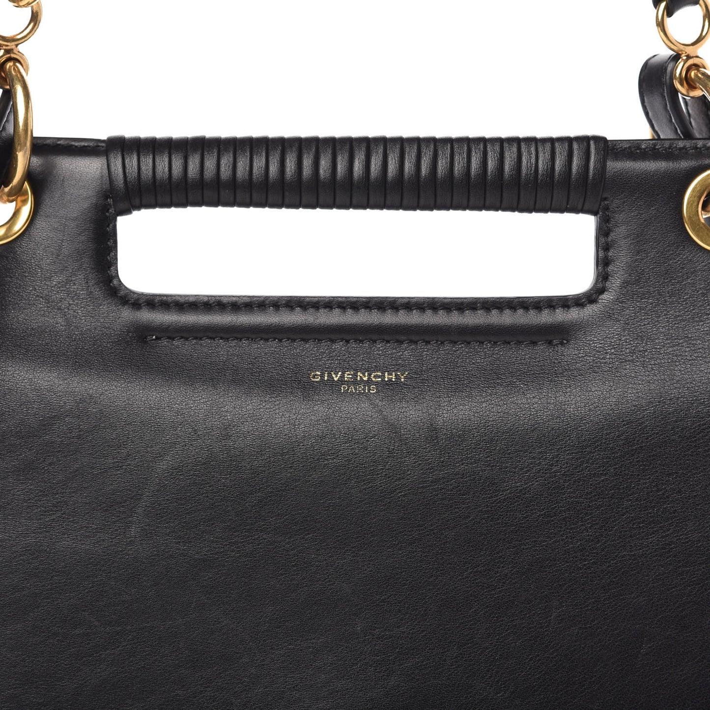 Calfskin Small Whip Top Handle Crossbody Black