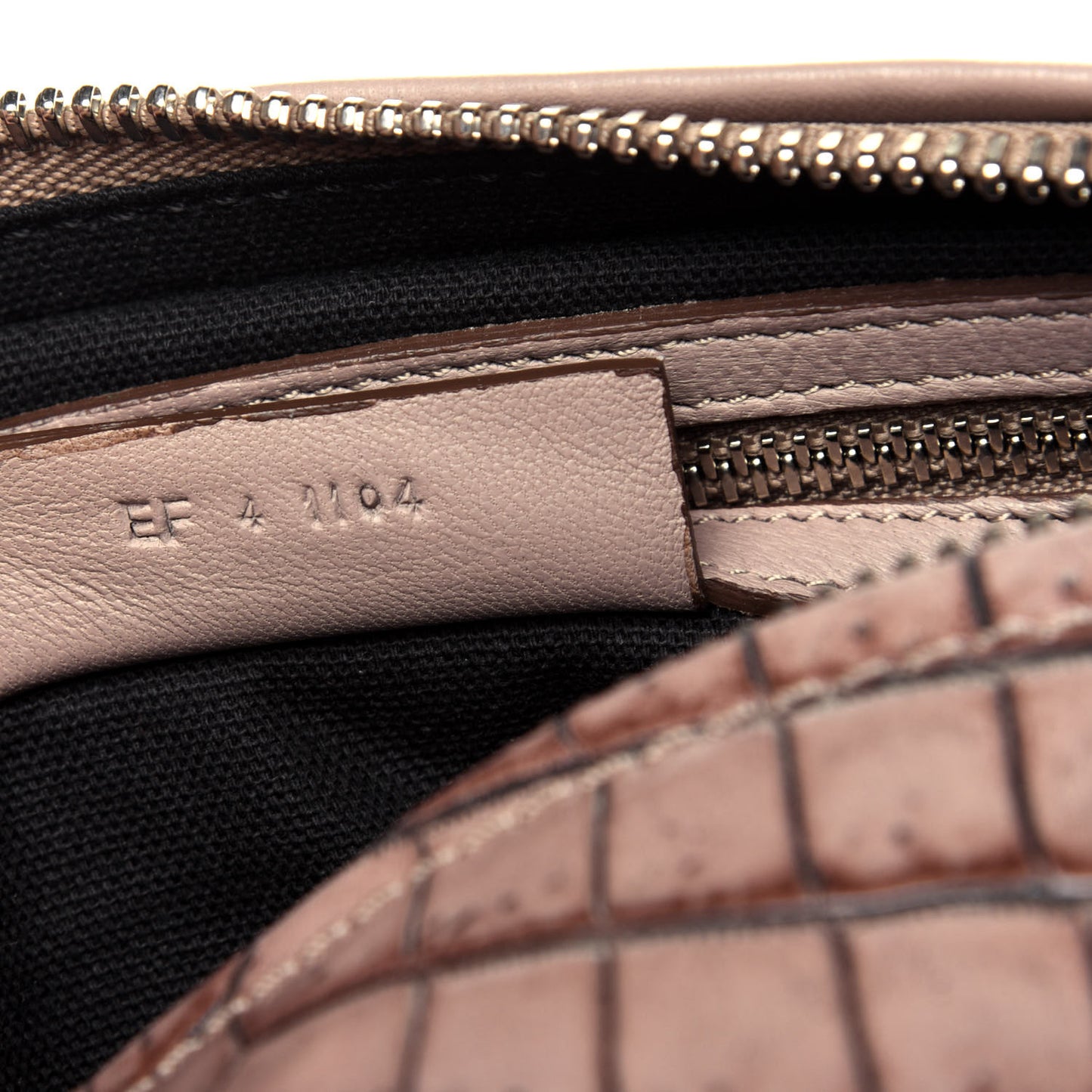 Calfskin Crocodile Embossed Medium Pandora Taupe