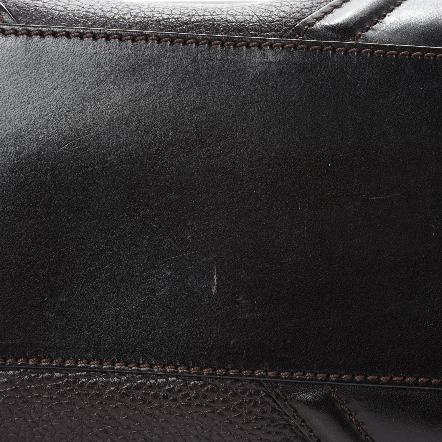 Burberry Grainy Calfskin Small Canterbury Tote Dark Chocolate 8 of 15