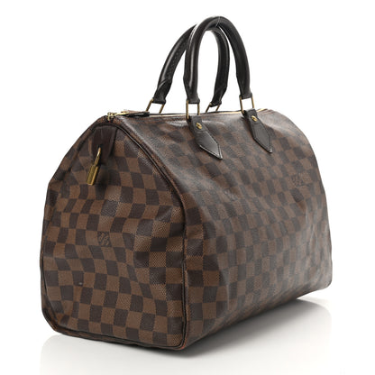 Louis Vuitton Damier Ebene Speedy 35 3 of 12
