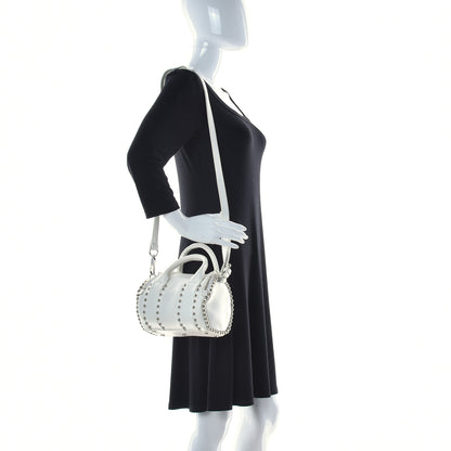 Alexander Wang Calfskin Studded Mini Rockie White Rodium Hardware 2 of 16